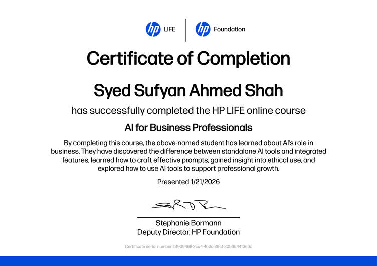 AI Artificial Intelligence For Business Professionals